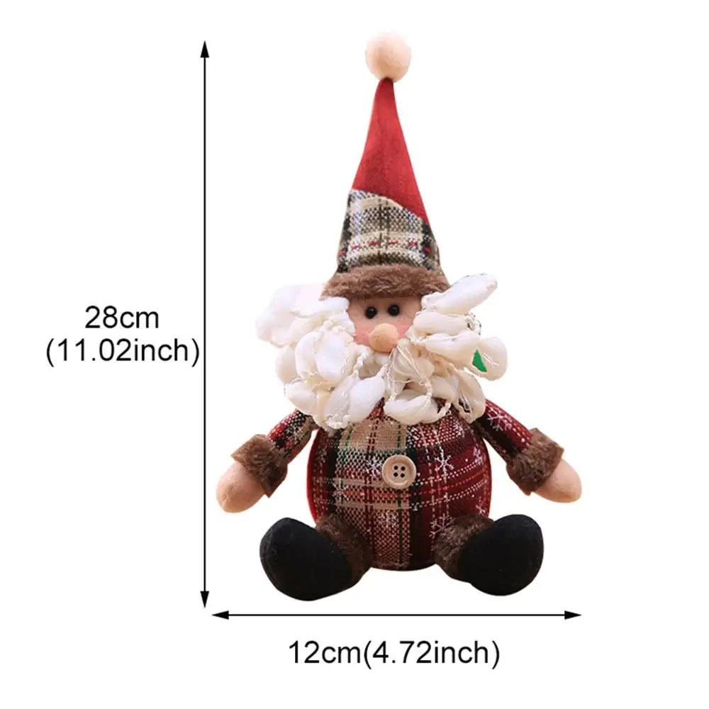 Cozy Plaid Christmas Characters | Singles or 3-Piece Set