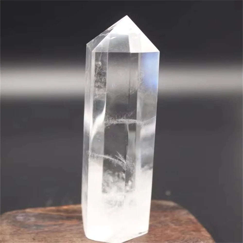 Natural Clear Quartz Crystal Tower — Healing Stone Point for Meditation & Home Decor