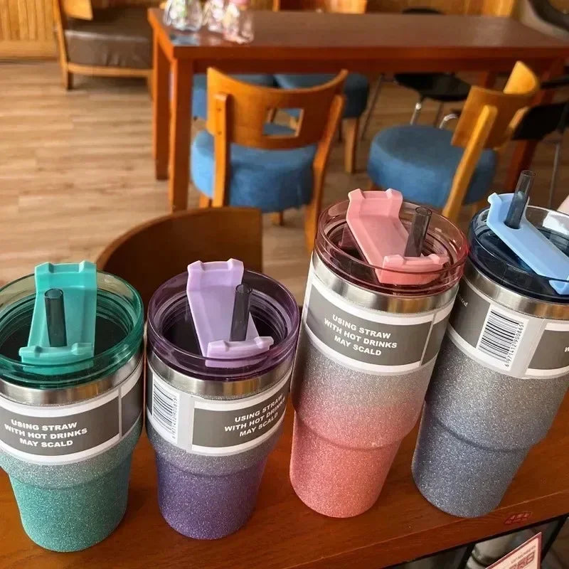 Shimmer Ombre Insulated Tumbler with Straw | 30 oz