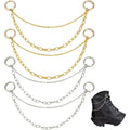 Shoe Chain Charms – Double Layer Alloy Sneaker & Boot Strap Chains for Women