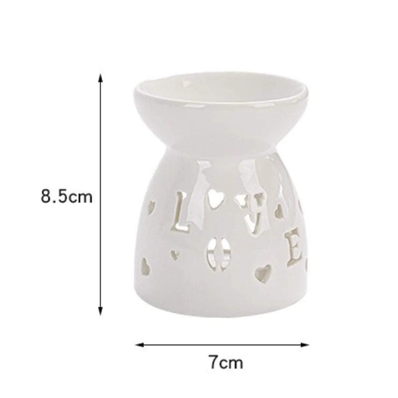 Ceramic Hollow Incense Burner & Aromatherapy Diffuser