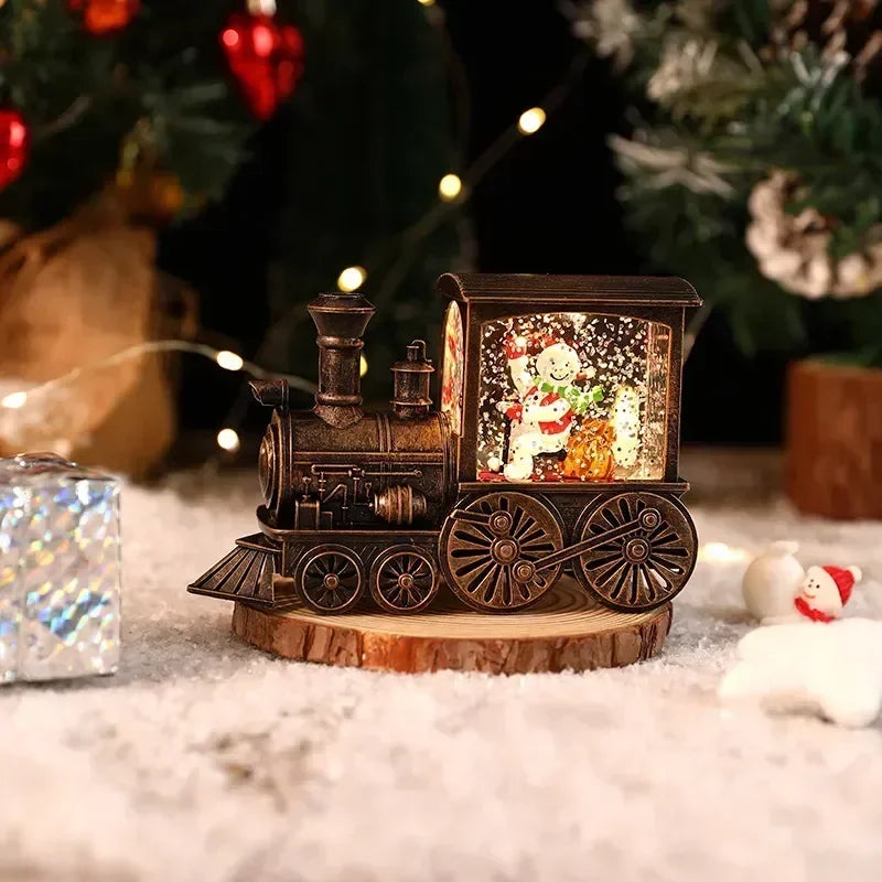 Light-Up Christmas Scene Decorations | Trains & Phone Booths