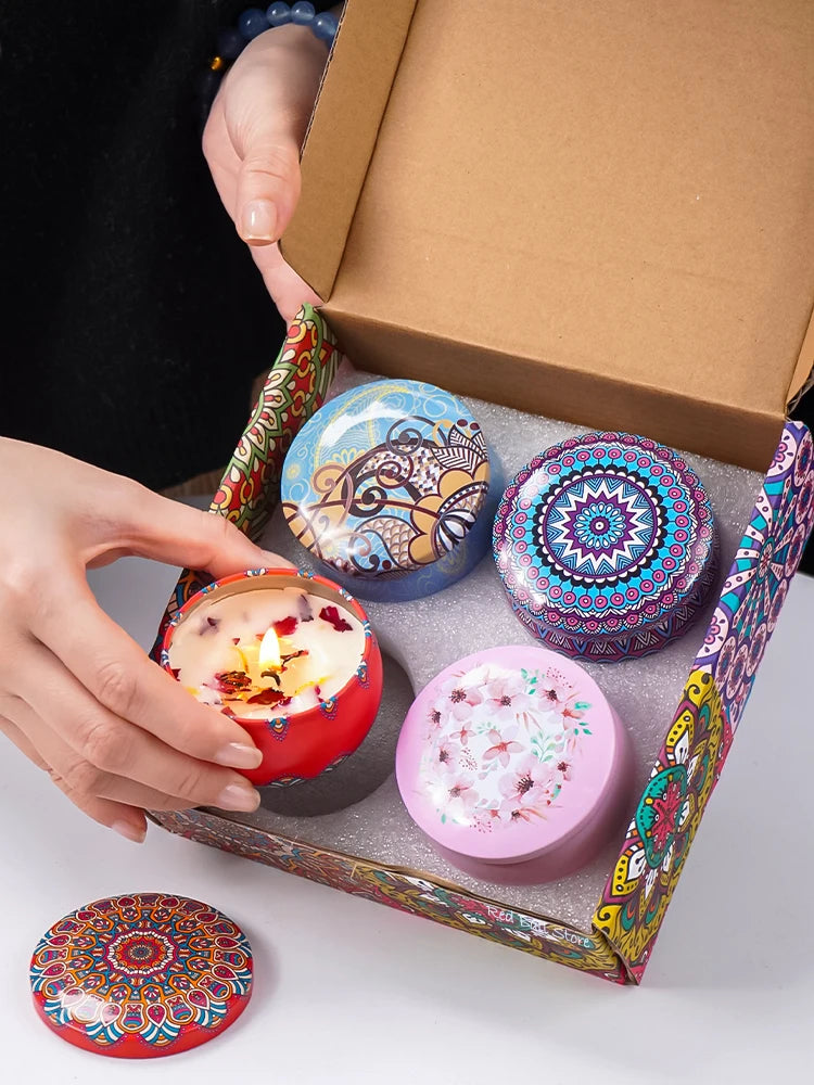 Scented Candle Gift Set — 4 Candles