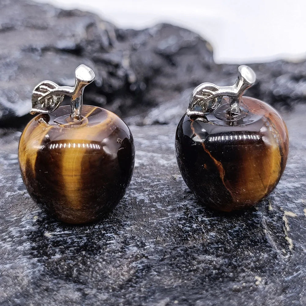 Mini Crystal Apple Gift Set | 7-Piece Stone Collection