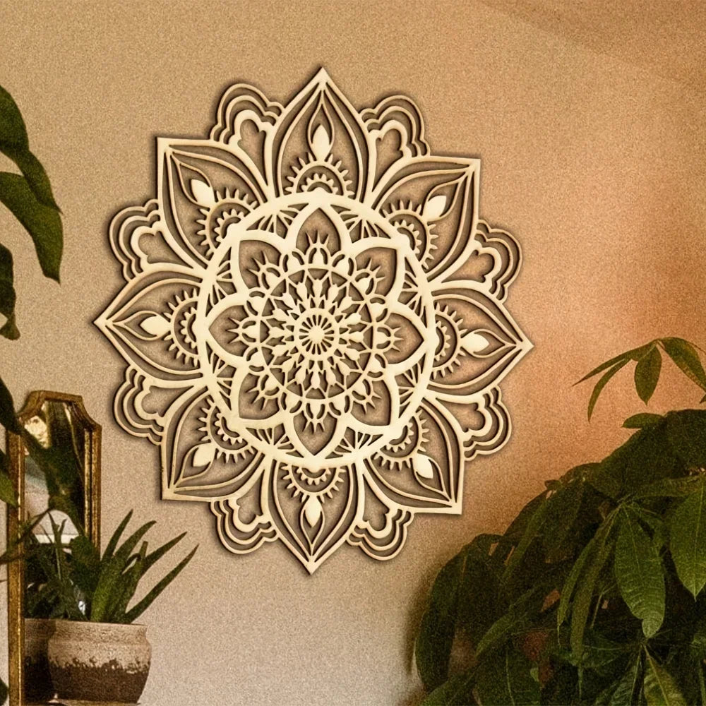 Moroccan-Inspired Mandala Metal Wall Art