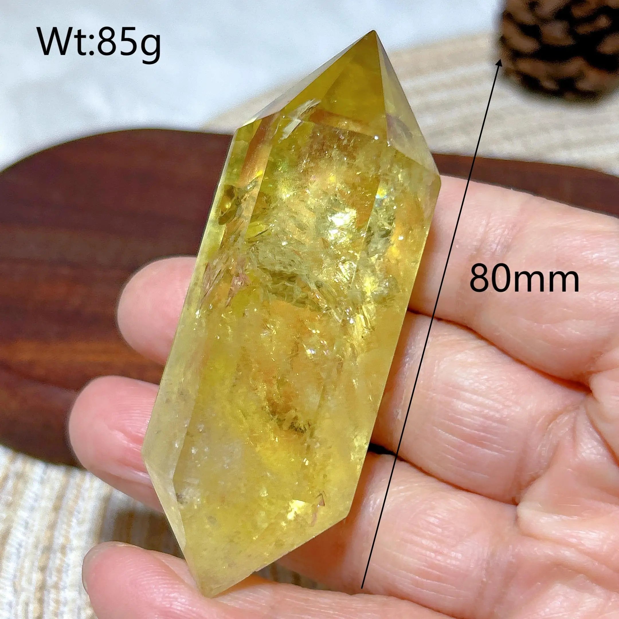 Smoky Citrine Double Tower Crystal