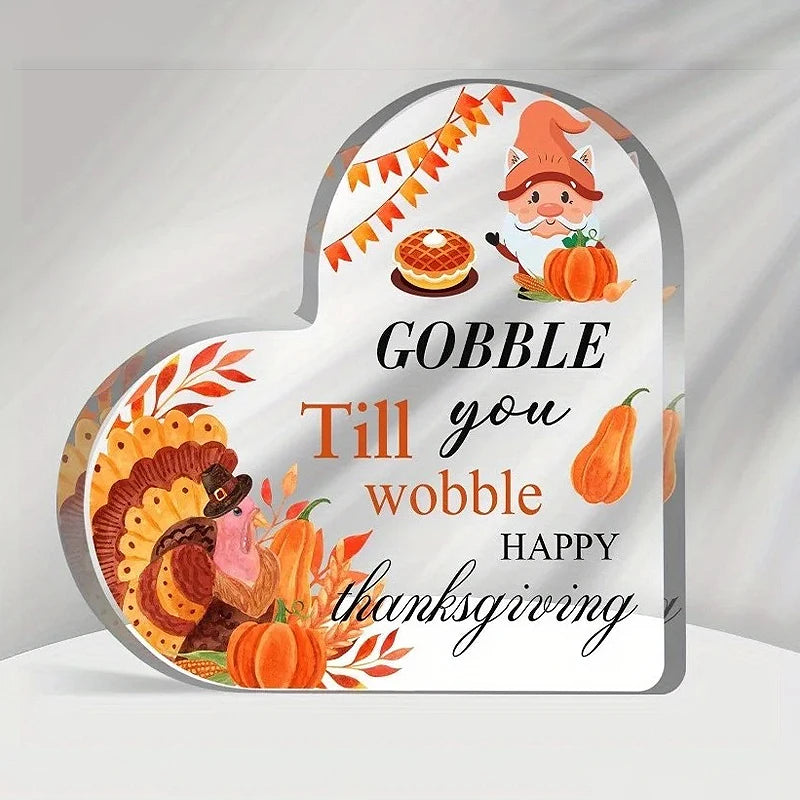 Christmas Heart Desktop Ornament with Stand