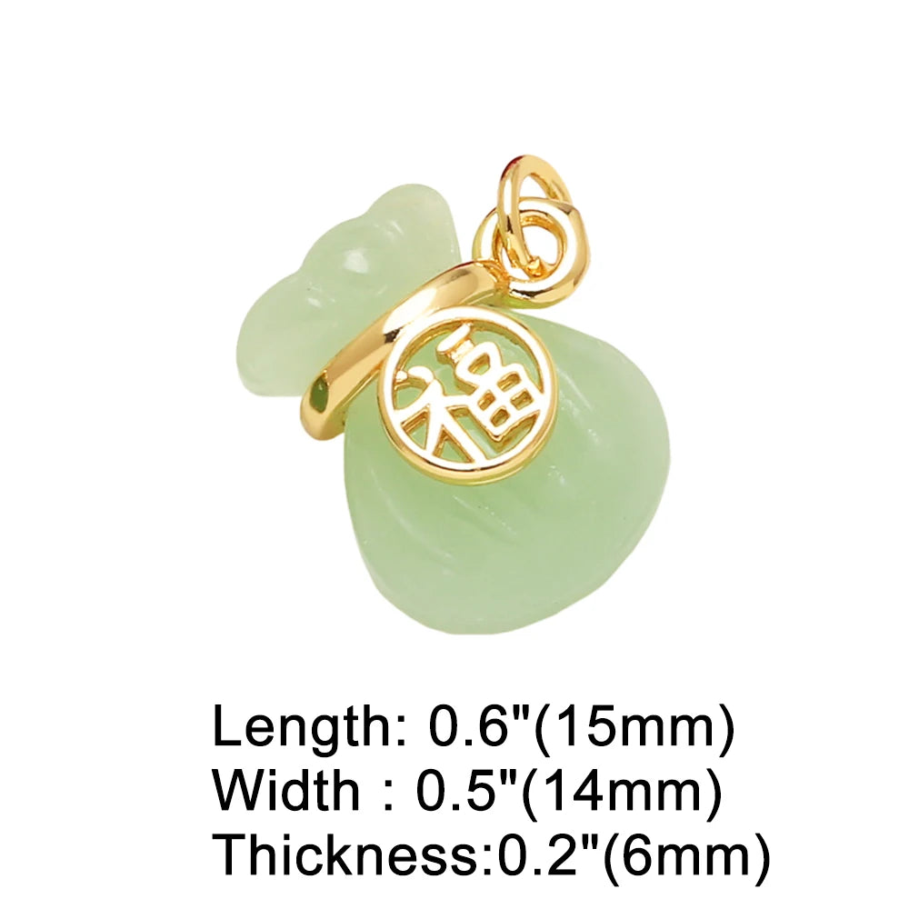 Cubic Zirconia Heart Charms for Jewelry Making – Copper DIY Bracelet Pendants