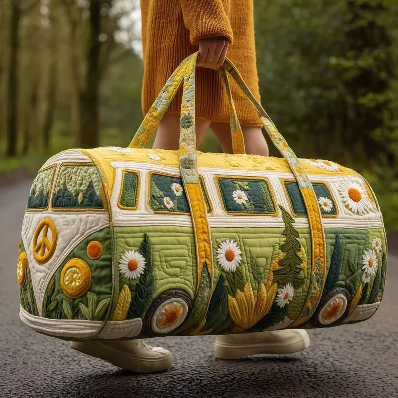 Quilted Travel Duffle Tote Bag | 30 Styles | Beach, Gym & Hiking