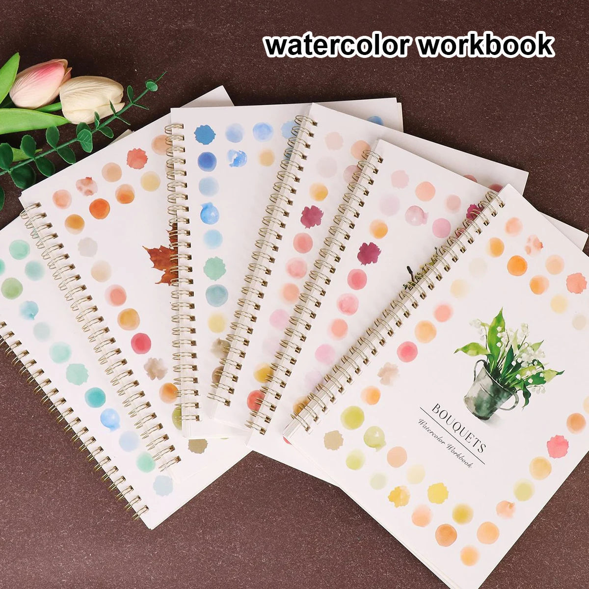 Watercolor Workbook for Beginners | Themed Practice Book for Kids & Adults