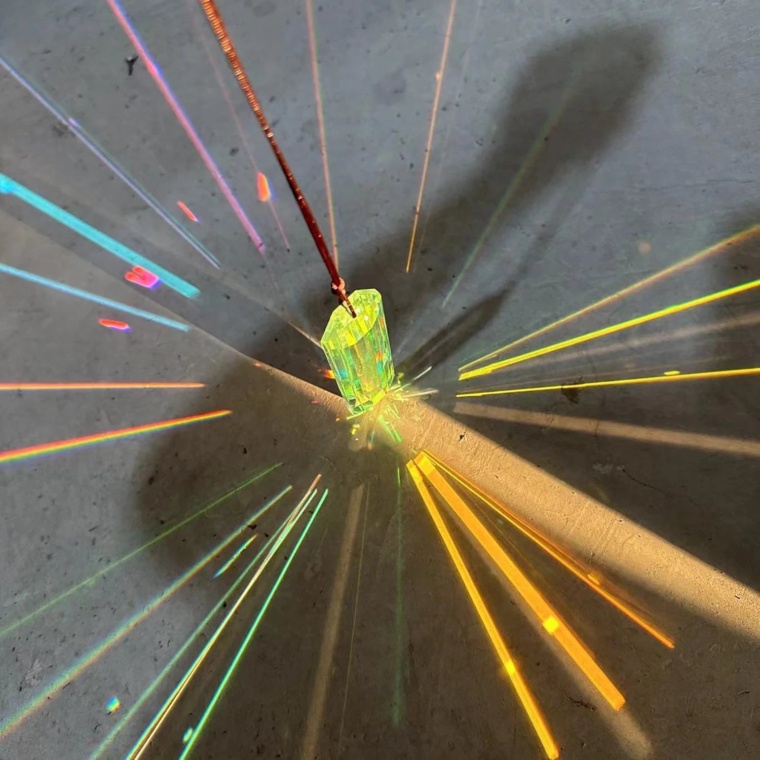 Rainbow Crystal Prism Suncatcher for Window — Boho Home Decor