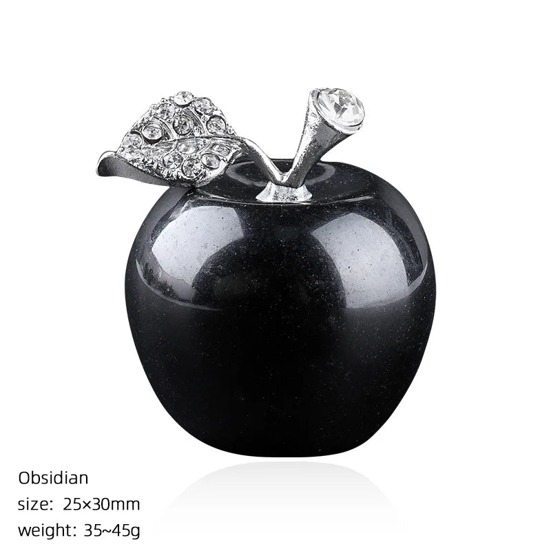 Mini Decorative Stone Apple Figurine | 30 mm