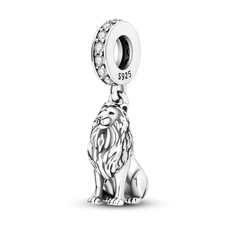 925 Sterling Silver Animal & Floral Charms for Bracelets – Cat, Sunflower & More