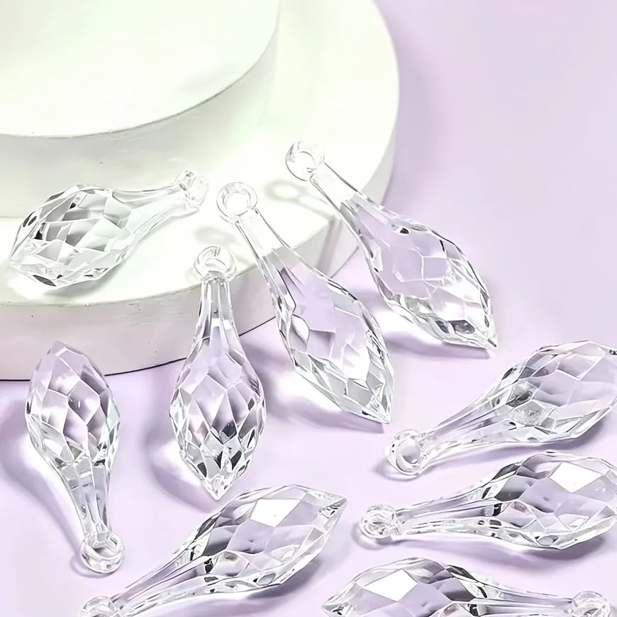 Clear Acrylic Icicle Drop Ornaments | Christmas & DIY Decor