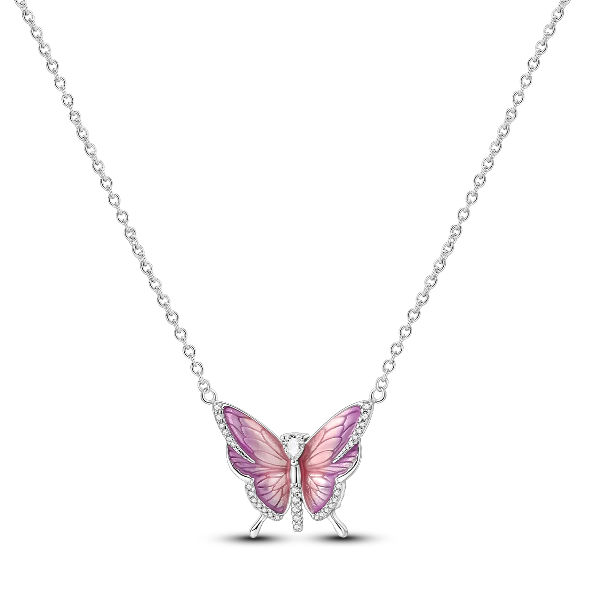 925 Sterling Silver Crystal Pendant Necklace — Minimalist Spiritual Jewelry