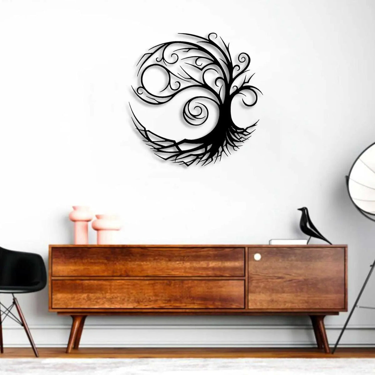 Spiral Tree of Life Metal Wall Art