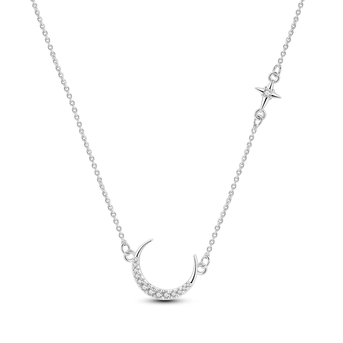 925 Sterling Silver Crystal Pendant Necklace — Minimalist Spiritual Jewelry