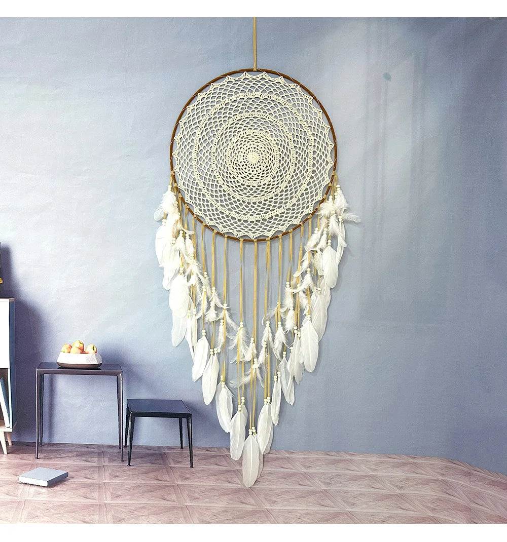 Feather & Reverie Large Boho Dreamcatcher