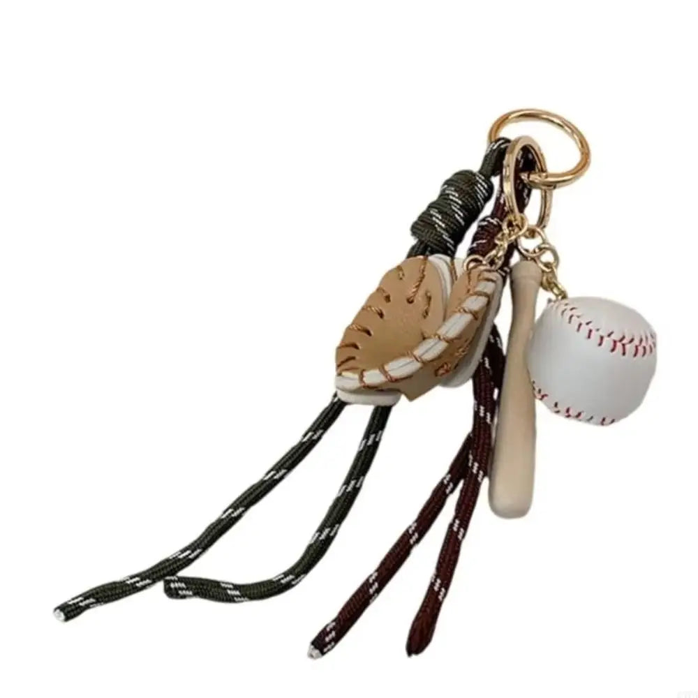Baseball Braid Rope Bag Charm – Miu Style Woven Nylon Pendant