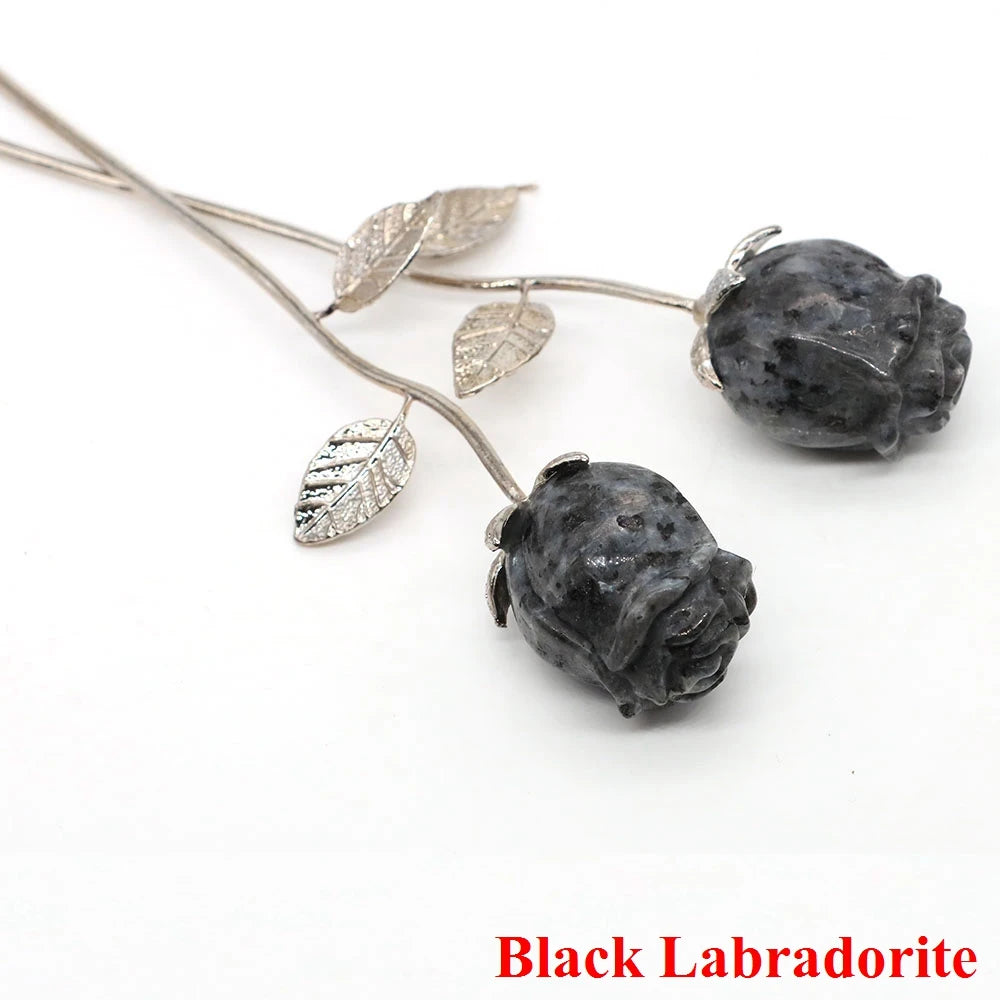 Natural Gemstone Crystal Rose — Bulk Gift Set