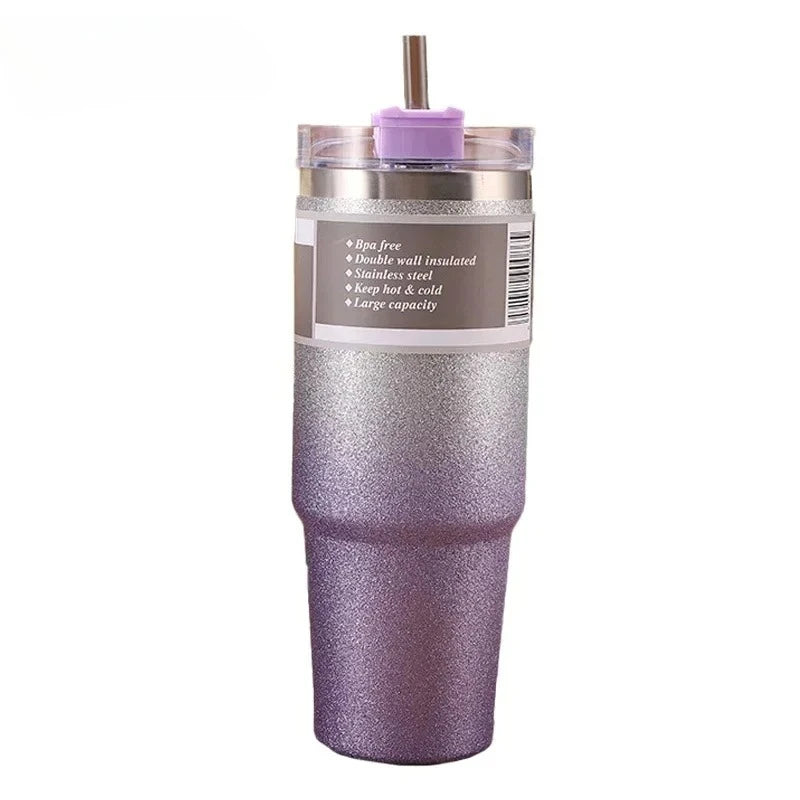 Shimmer Ombre Insulated Tumbler with Straw | 30 oz