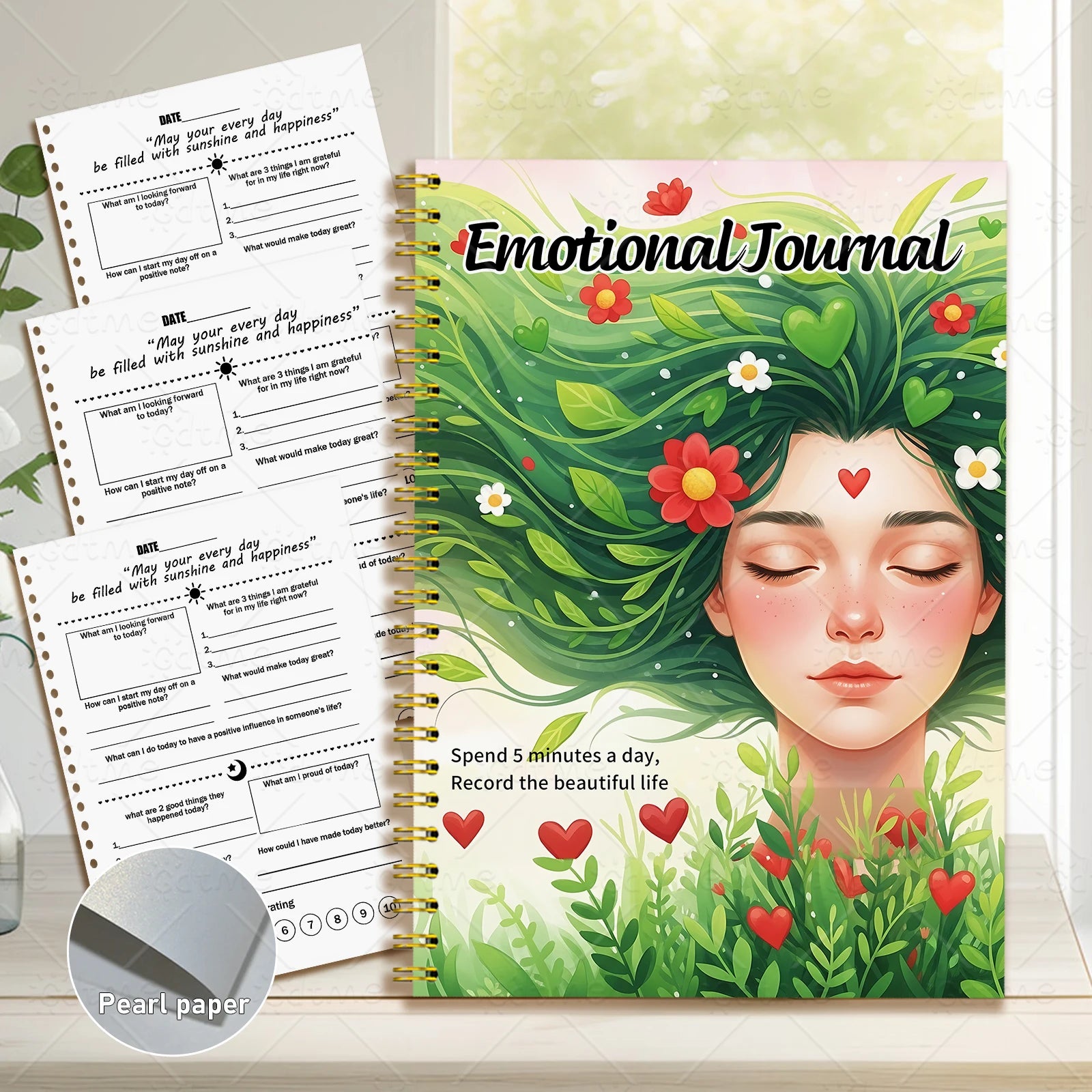 Emotional Journal | Adult Mental Health Planner, Wellness Workbook & Self-Care Tracker