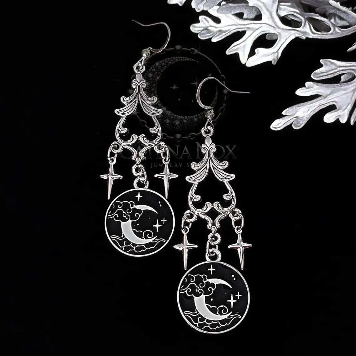 Moon Magic Gothic Drop Earrings