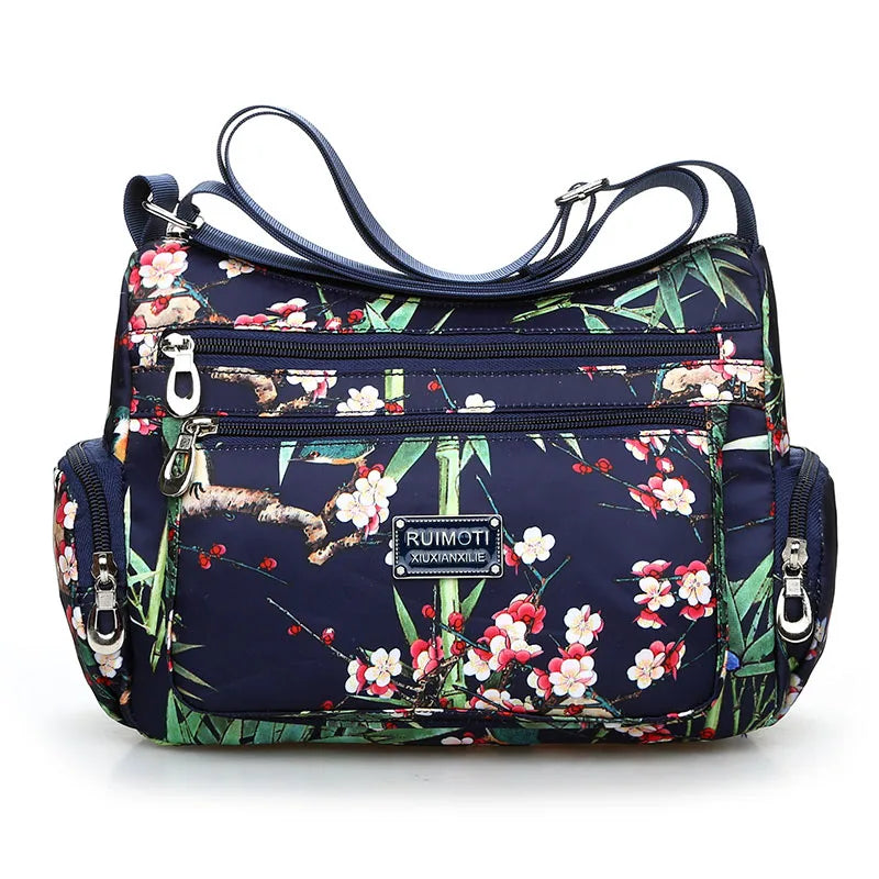 Meadow Muse Printed Nylon Crossbody Bag