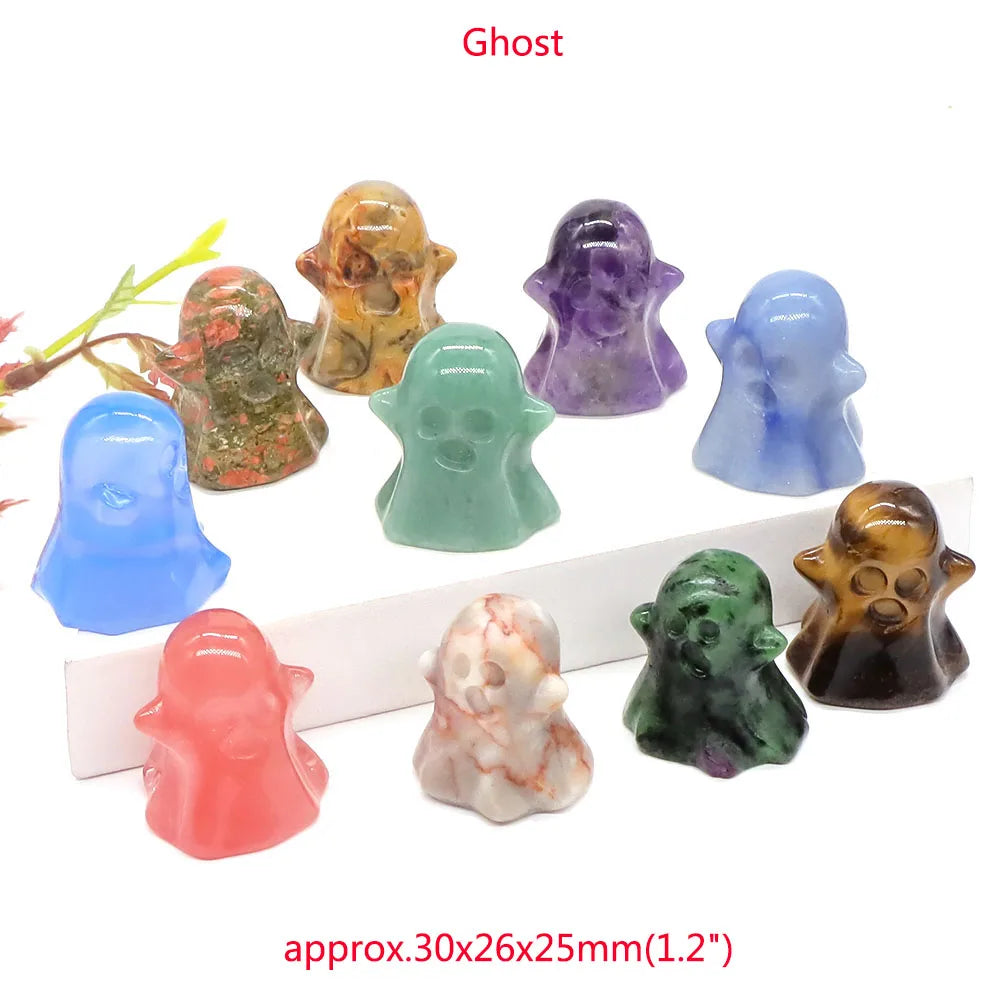 Mini Carved Figurine Collection | Assorted Materials • 1–20 Pieces