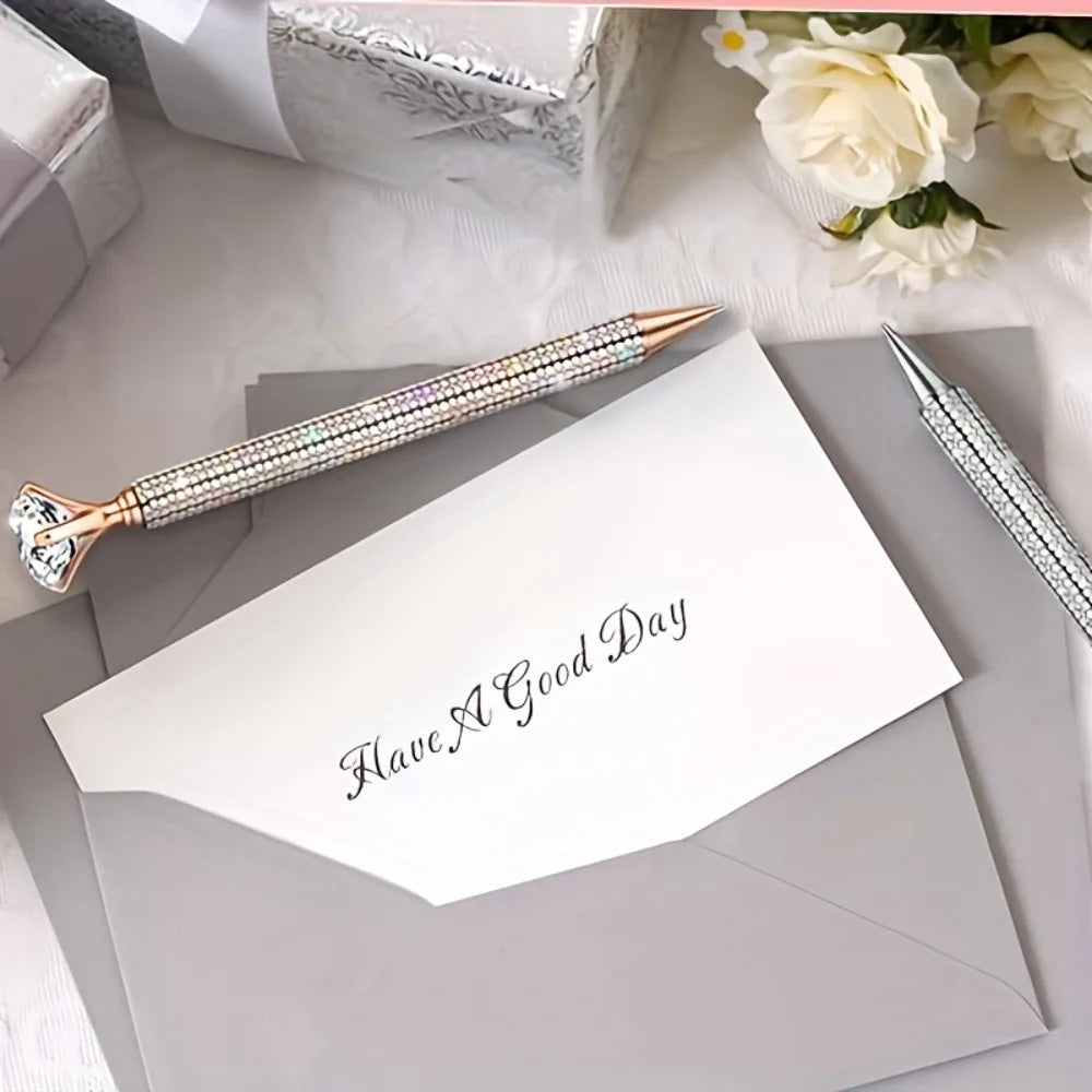 Diamond-Style Metal Ballpoint Pens | 2- or 5-Piece Sets