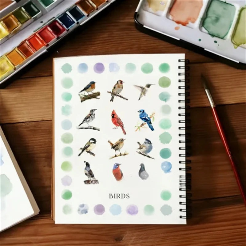 Beginner Watercolor Workbook | 8 Nature & Seasonal Themes