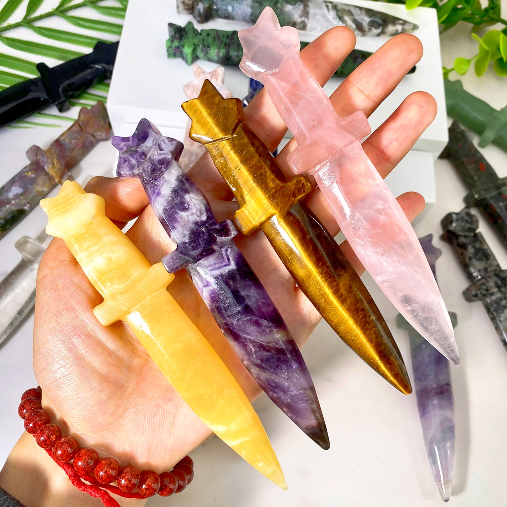 Crystal Knife Carving | Decorative Stone Athame