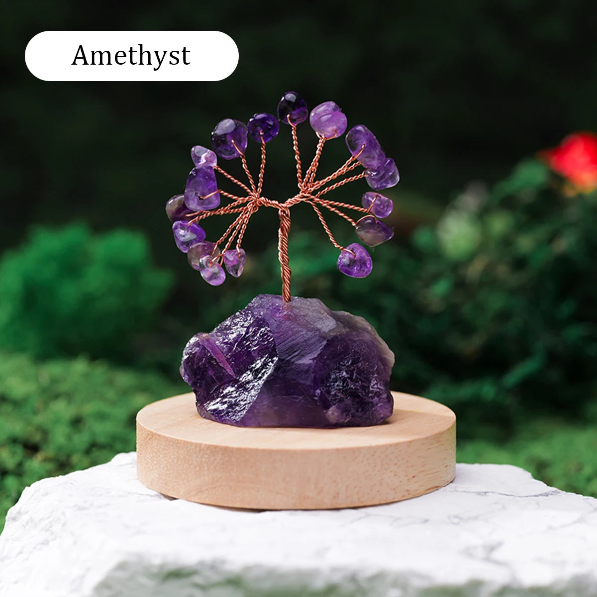 Natural Gemstone Crystal Lucky Tree