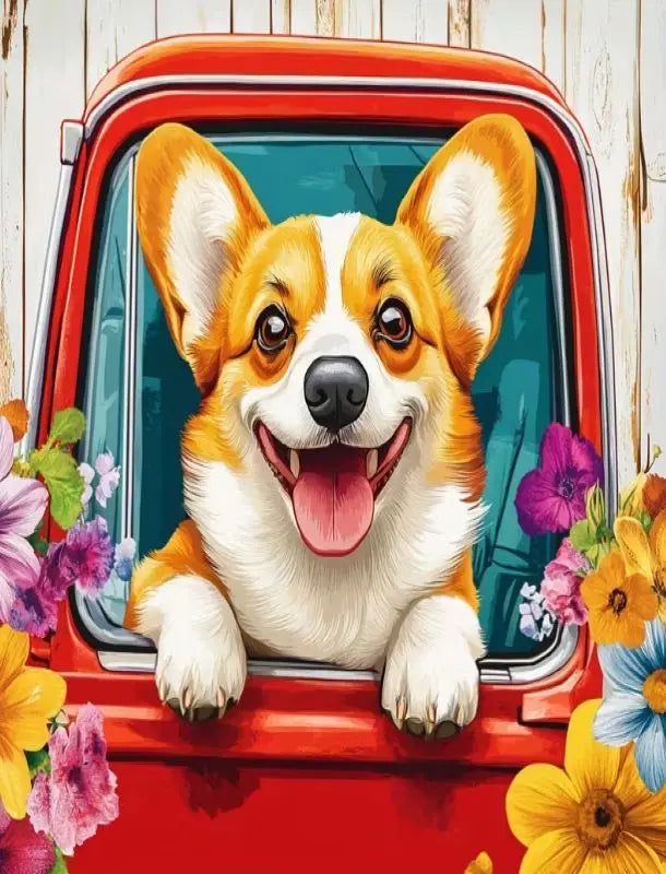 Dog Diamond Painting Kit | Square or Round Drills
