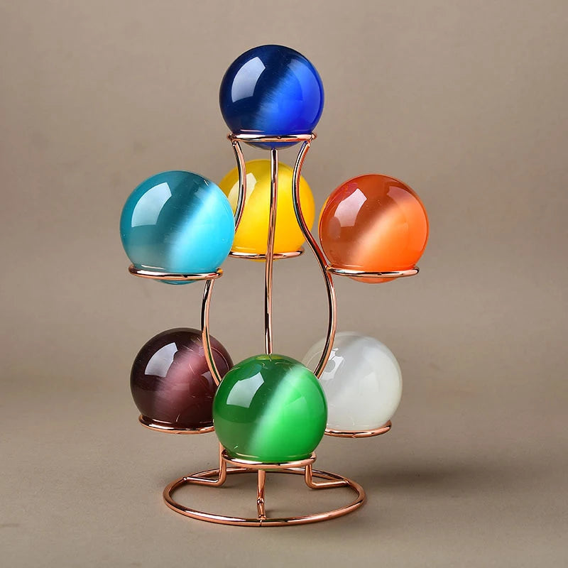 Crystal Ball Display Stand | Metal Sphere Holder in S & L