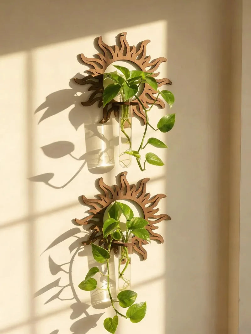 Wooden Wall Propagation Station | Sun, Jellyfish & Lantern