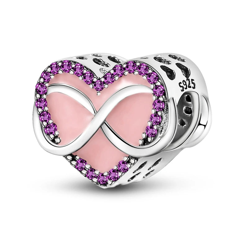 925 Sterling Silver Charm Pendant | Hearts, Bows, Butterflies & More