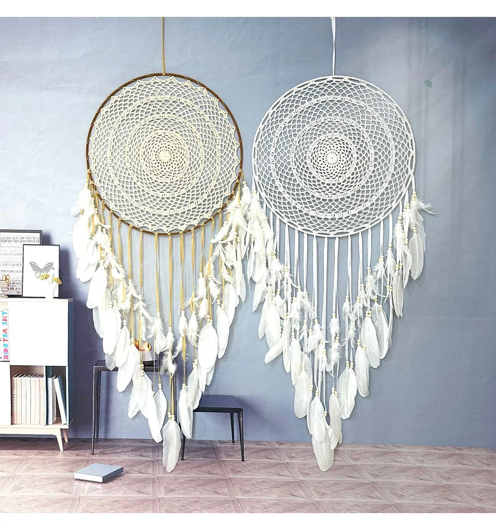 Feather & Reverie Large Boho Dreamcatcher
