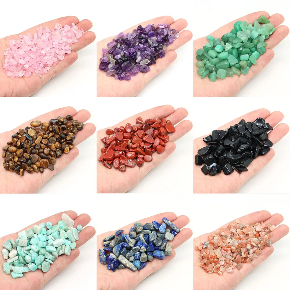 Natural Crystal Chip Stones | Tumbled Healing Crystals & Gemstone Gravel
