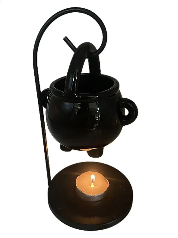 Witch Cauldron Wax Melt & Oil Burner | Hanging Halloween Aroma Diffuser