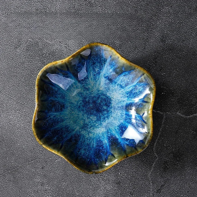 Lotus Leaf Ceramic Jewelry Bowl | Boho Organizer