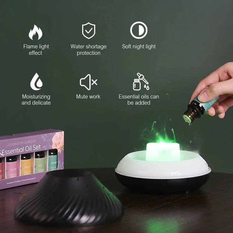 Volcanic Aroma Diffuser Essential Oil Lamp Night Light