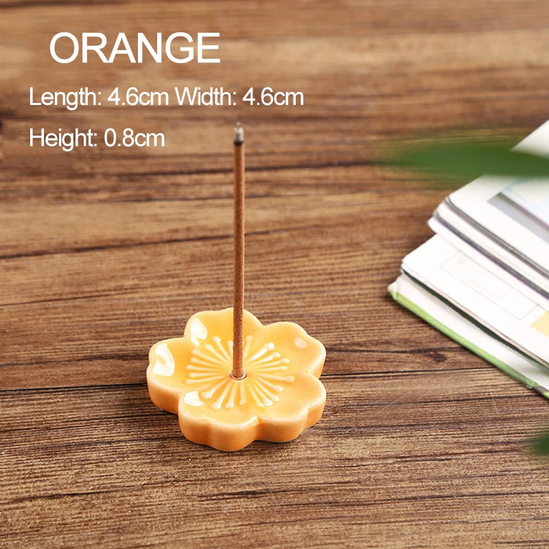 Ceramic Cherry Blossom Incense Holder & Wax Melt Burner