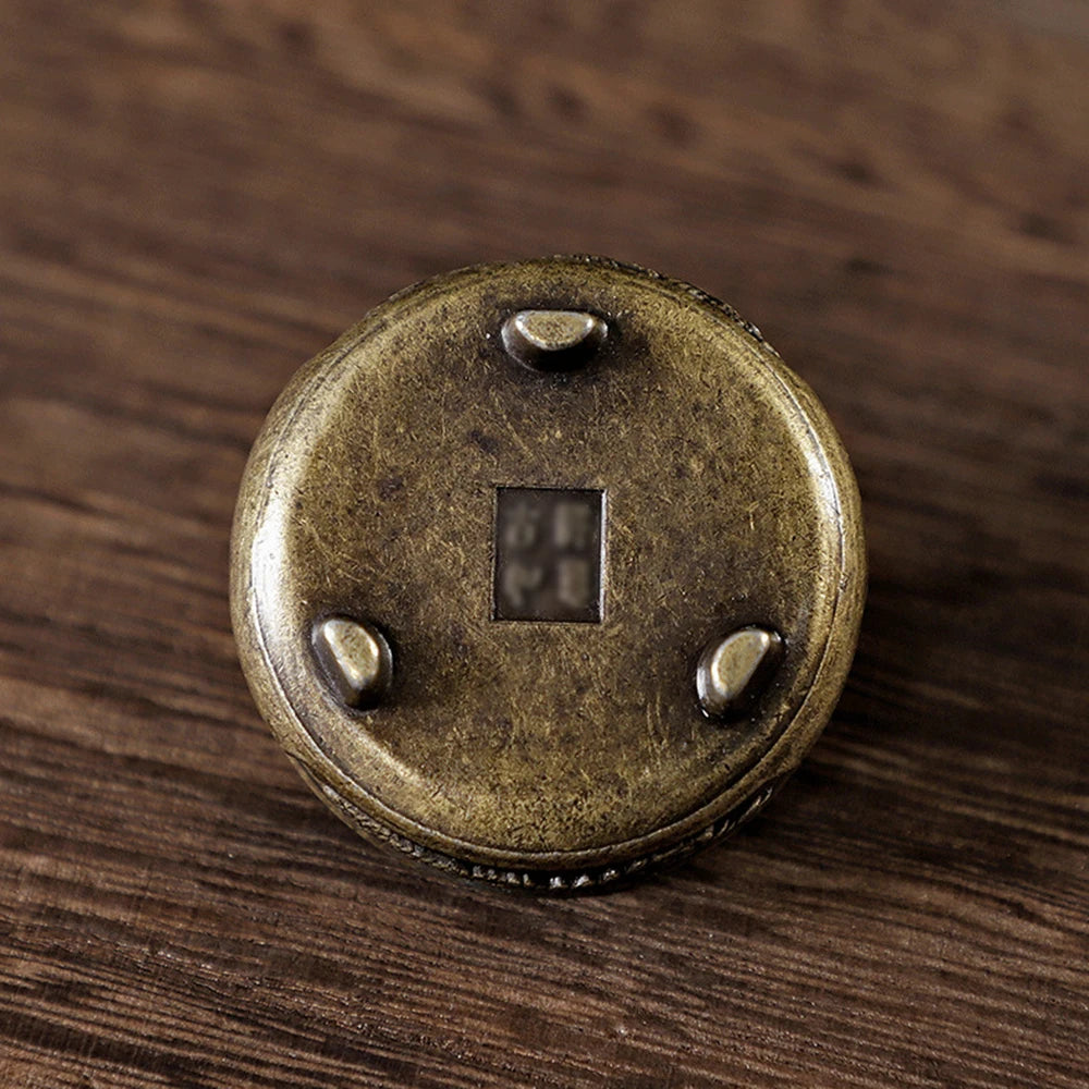 Antique Brass Pocket Incense Burner