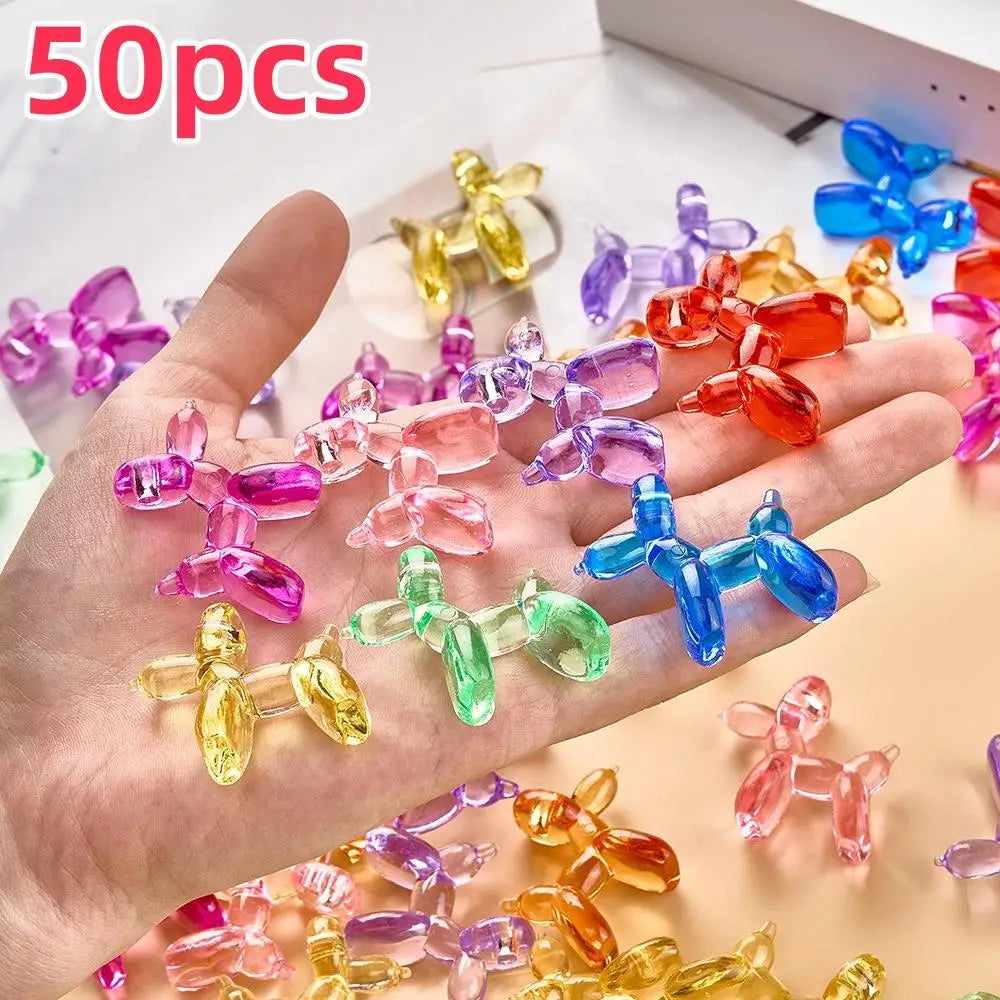Mini Balloon Dog Ornaments | 50-Piece Mixed-Color Set