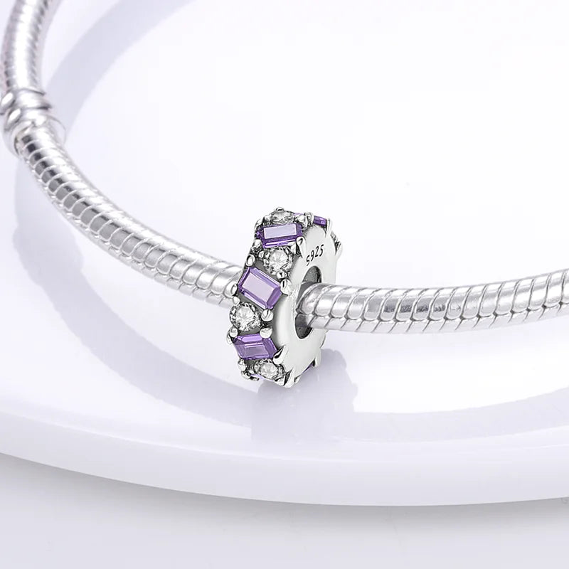 925 Sterling Silver Charm Holder Set – Bag Charm & Key Ring for DIY Jewelry