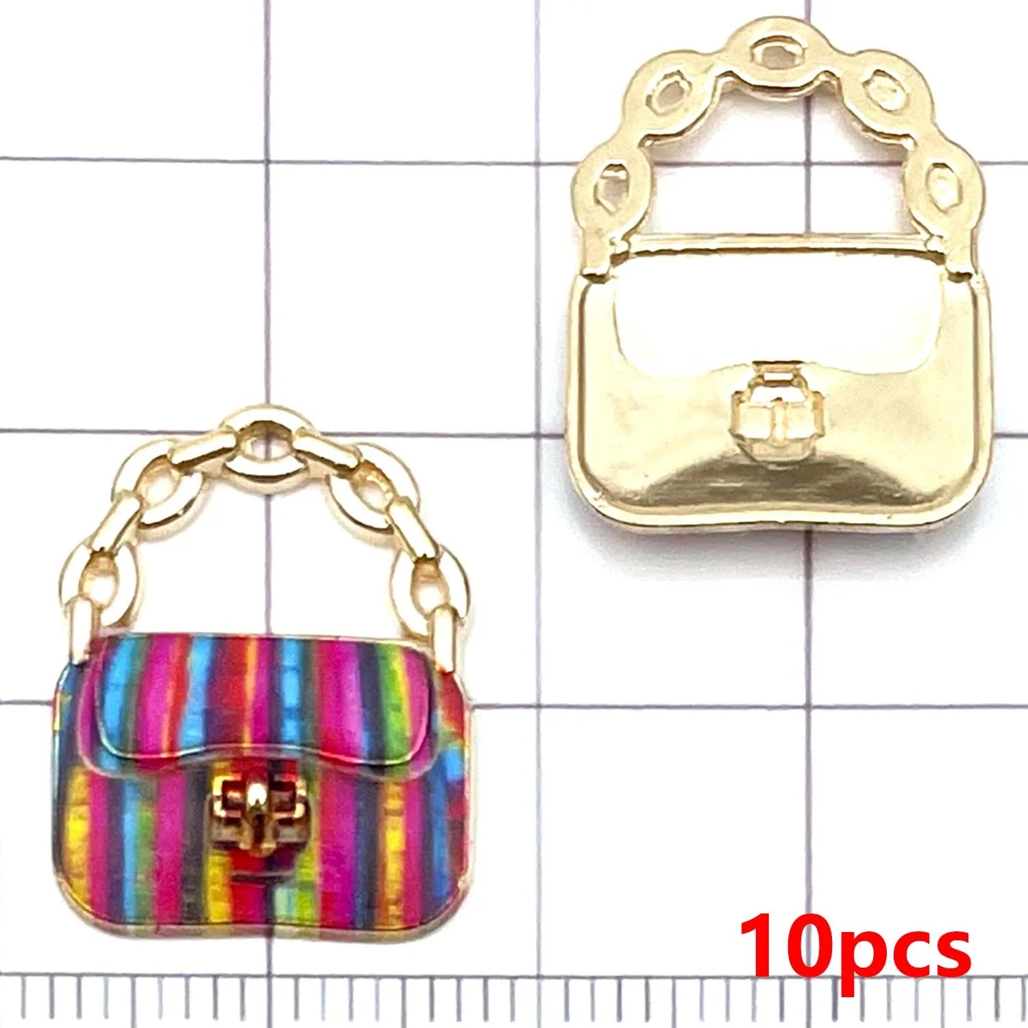 Colorful Alloy Handbag Charms for DIY Jewelry Making – Bracelet, Necklace & Earring Pendants