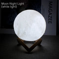 Moon Lamp LED Night Light with Stand — Starry Sky Bedroom Decor | Kids & Gift