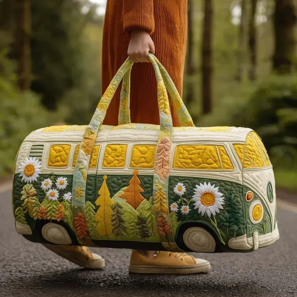 Quilted Travel Duffle Tote Bag | 30 Styles | Beach, Gym & Hiking