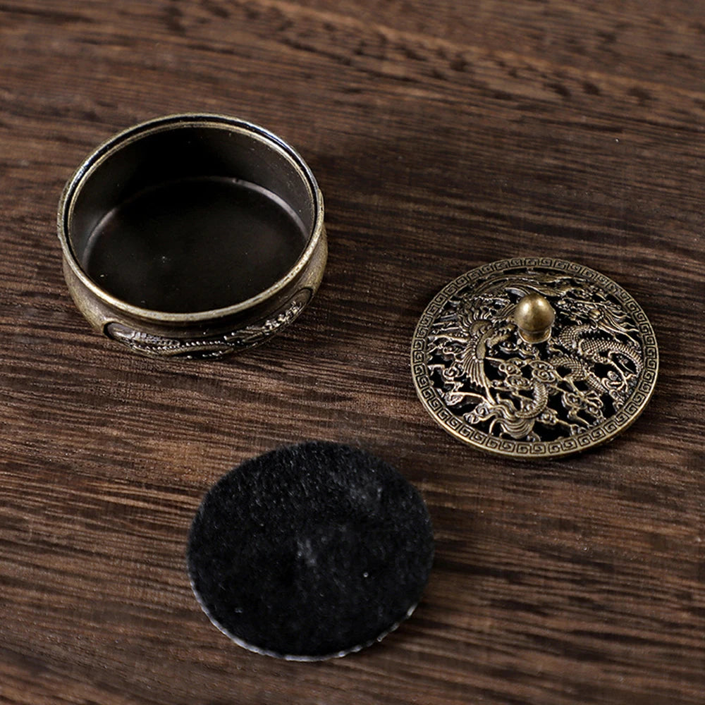 Antique Brass Pocket Incense Burner